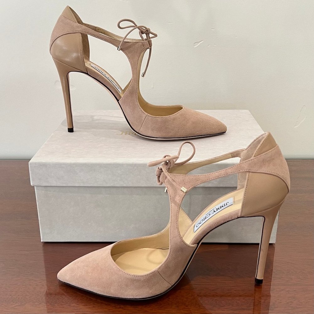 NIB Jimmy Choo Vanessa 100 Suede Heels